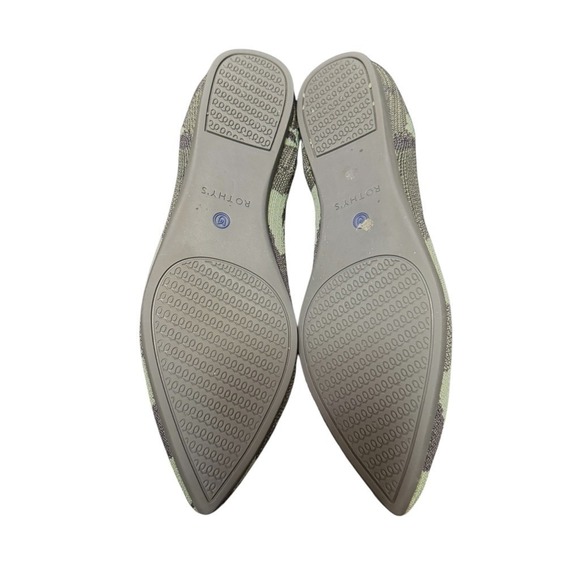 Rothys The Point Camo Flats Shoes Women's Size 10 Lightweight Boho - Picture 10 of 11